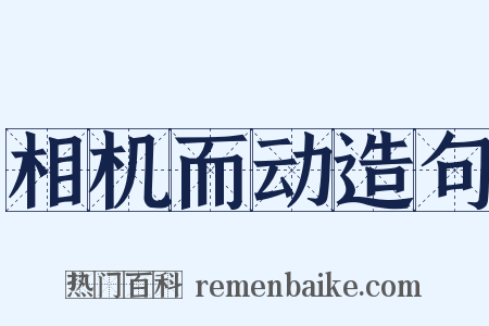 相机而动造句是什么意思的图片